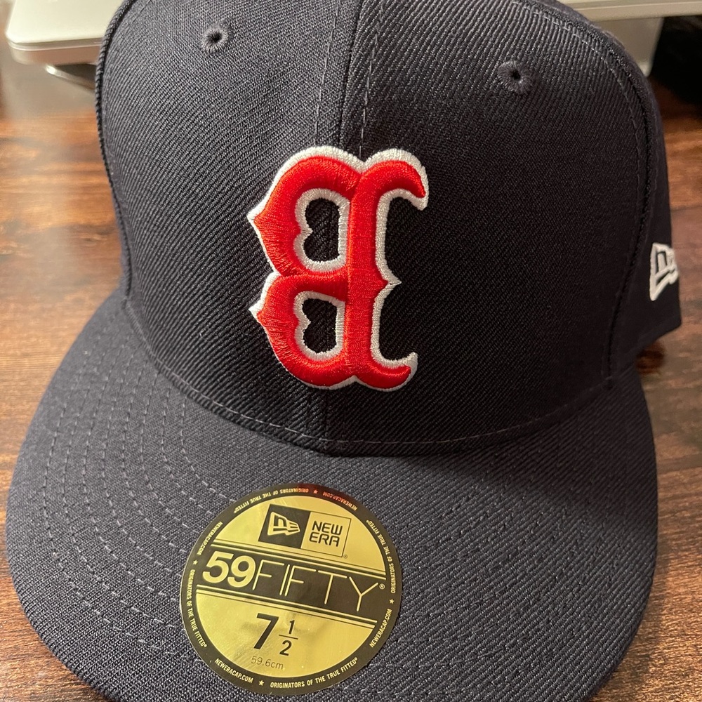 59Fifty Boston Red Sox Upside Down logo New 7.5 7 1/2
